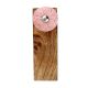 2 Pieces Pink Wheel Flower Ceramic Wooden Door Stopper